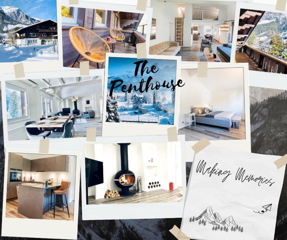 Unique Penthouse With Gallery And Mountain View كاندرستغ المظهر الخارجي الصورة